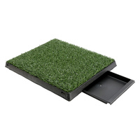 Pet Dog Potty Tray Training Toilet + 1 Grass Mat