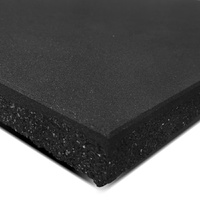 Dual Density Rubber Gym Floor Mat 50mm (1m x 1m).