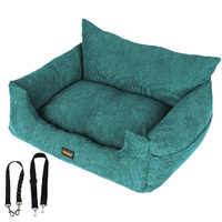 Pet Car Booster Seat Dog Protector Portable Travel Bed Removable