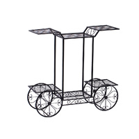 Plant Stand Outdoor Indoor Metal Flower Pots Rack Corner Planter Shelf