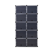 Cube Cabinet DIY Shoe Storage Cabinet Organiser Rack Shelf Stackable