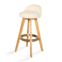 Fabric Swivel Bar Stool Kitchen Stool Dining Chair Barstools