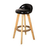 Leather Swivel Bar Stool Kitchen Stool Dining Chair Barstools