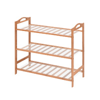 Bamboo Shoe Rack Storage Organizer Wooden Shelf Stand Shelves
