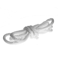 Self Closing Wrap Roll with Braided Finish: White