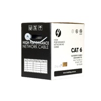 CAT6 Ethernet 305m Cable Reel Box. UTP LAN Cable with Solid Conductor