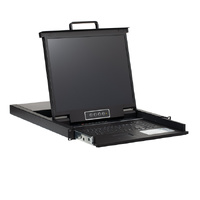 KVM 1RU Rackmount Switch w/ 19" Monitor: VGA 