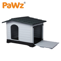 Dog Kennel Outdoor Indoor Pet Plastic Garden Large House Weatherproof Outside