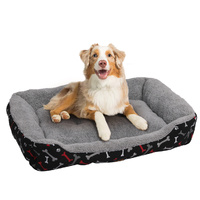 Pet Dog Cat Bed Deluxe Soft Cushion Lining Warm Kennel