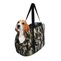 Green Waterproof Pet Carrier Bag Warm Tote Pouch Breathable Mesh Dog Cat Travel Essentials