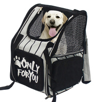 Pet Carrier Backpack Breathable Mesh Portable Safety Travel Essentials Outdoor Bag