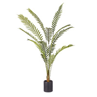 Artificial Green Rogue Hares Foot Fern Tree Fake Tropical Indoor Plant Home Office Decor