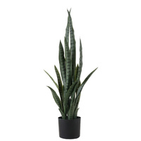 Artificial Indoor Snake Sansevieria Plant Fake Decoration Tree Flower Pot