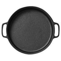 Cast Iron Frying Pan Skillet Non-stick Coating Steak Sizzle Platter