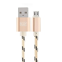 Durable 1.5 Meter Nylon Micro USB Cable for Android 2.0A Copper Cord in 5 Colours