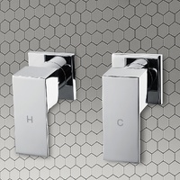 Chrome Bathroom Shower / Bath Mixer Tap Set Electroplated