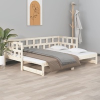 Weslaco Pull-out Day Bed Solid Wood Pine 2x(92x187) cm