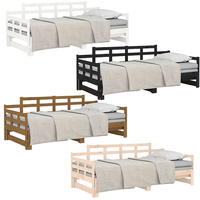 Blytheville Pull-out Day Bed Solid Wood Pine 2x(92x187) cm