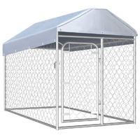 Outdoor Dog Kennel with Roof