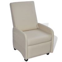 Folding Armchair Faux Leather