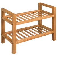 Shoe Rack with Solid Oak Wood
