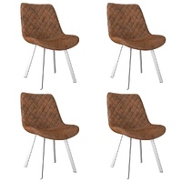 Dining Chairs Faux Suede Leather