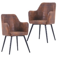 Dining Chairs Faux Suede Leather