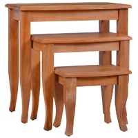 Overland Side Tables 3 pcs Solid Mahogany Wood