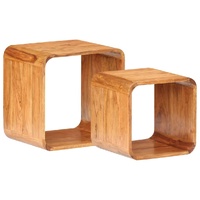 Bexley Side Tables Solid Acacia Wood Sheesham Finish
