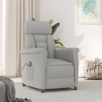 Massage Recliner Faux Suede Leather
