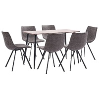 Dining Set Faux Leather