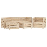 Garden Lounge Set Pallets Wood