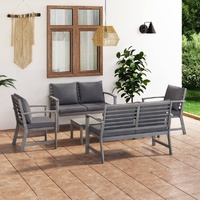 Garden Lounge Set with Cushion Solid Acacia Wood