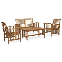 Garden Lounge Set Solid Acacia Wood