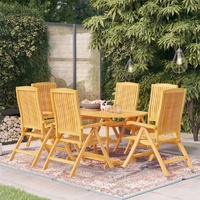 Garden Dining Set Solid Teak Wood