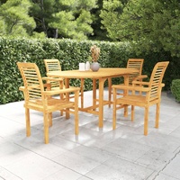 Garden Dining Set Solid Teak Wood