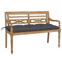 Batavia Bench with Cushion Solid Teak Wood