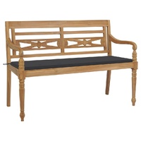 Batavia Bench with Cushion 150 cm Solid Teak Wood