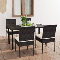 Garden Dining Set Poly Rattan