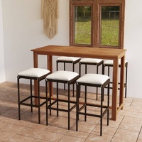 Garden Bar Set with Cushions