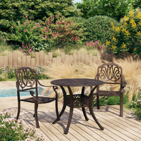 Bistro Set Cast Aluminium