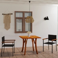 Garden Dining Set Black