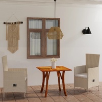 Garden Dining Set Beige