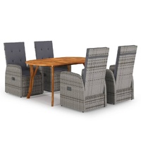 Garden Dining Set Grey