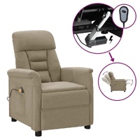 Electric Massage Recliner Faux Suede Leather