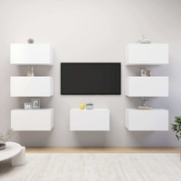 Habra TV Cabinets 7 pcs 30.5x30x60 cm Engineered Wood
