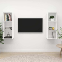 Picayune Wall-mounted TV Cabinets 2 pcs Engineered Wood