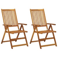 Garden Reclining Chairs Solid Acacia Wood