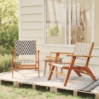 Garden Chairs Solid Acacia Wood