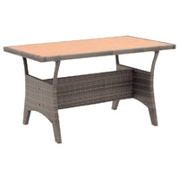 Garden Table 120x70x66 cm Poly Rattan